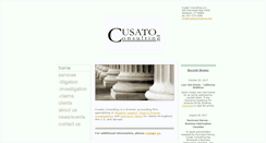 Desktop Screenshot of cusatoconsulting.com