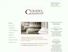 Tablet Screenshot of cusatoconsulting.com